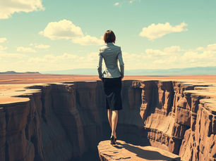 business woman trys to avoid pitfalls as CIO