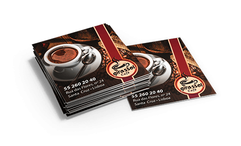 1000 Mini Cartão de Visita 4x0