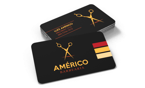 1000 Cartão de Visita Cantos Arredondados LaminaçãoFosca c/ verniz localizado