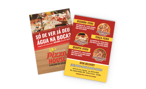 2500 Flyers Couchê 90g 10x14 / 4x4