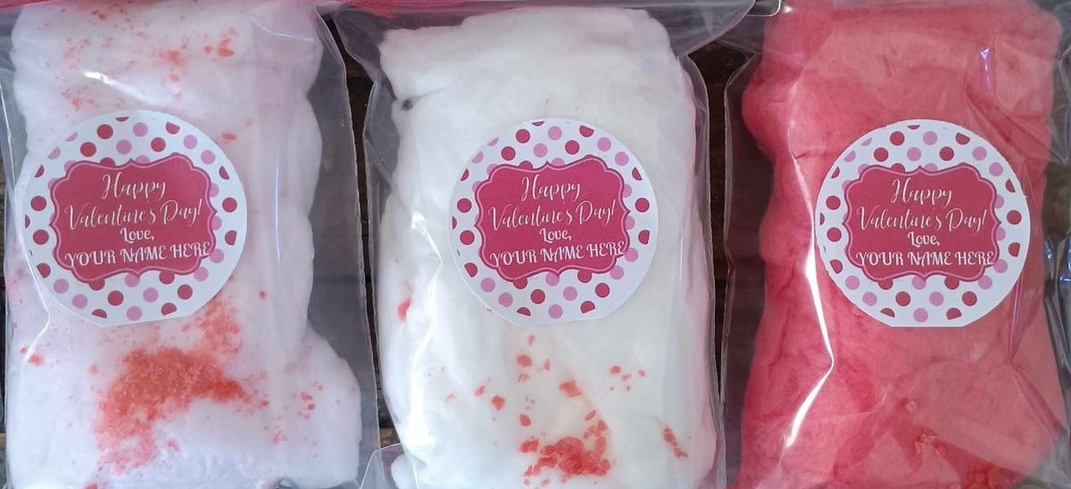 Valentine's Day Cotton Candy Bags