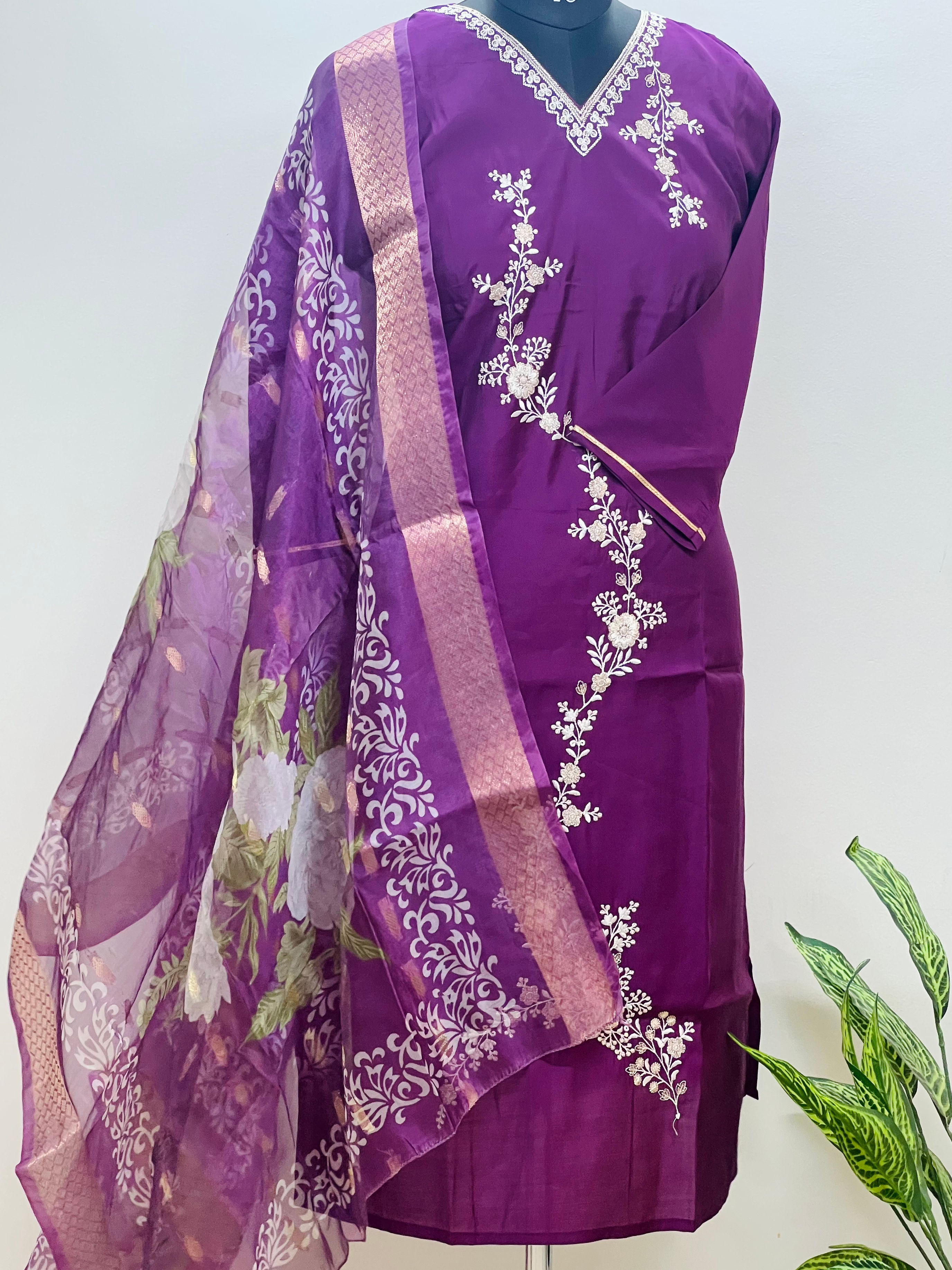 Violet Royal Charm Salwar Set