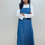Thumbnail: Deep Blue Modest Chic Pinafore Dress Set