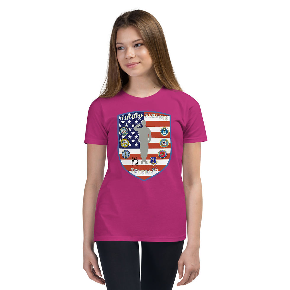 Thumbnail: Youth Short Sleeve T-Shirt | Cochise Serving Veterans