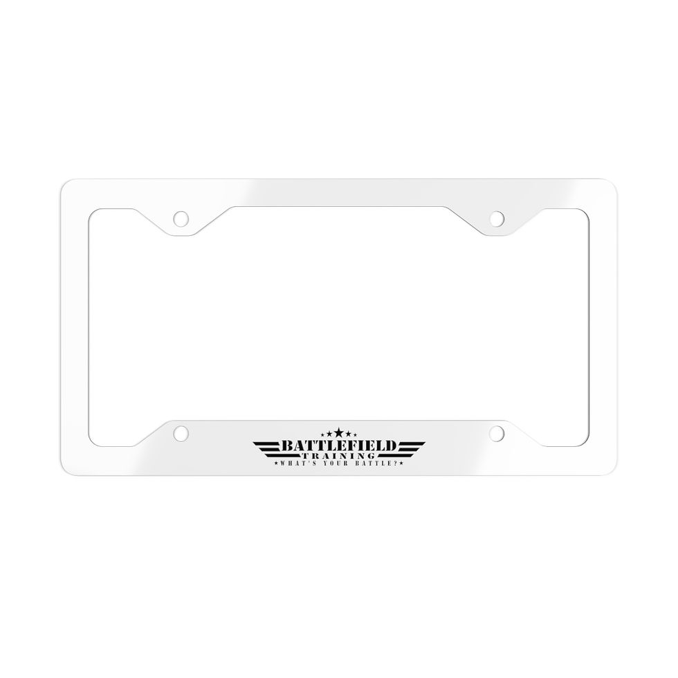 Thumbnail: Battlefield Training | Metal License Plate Frame