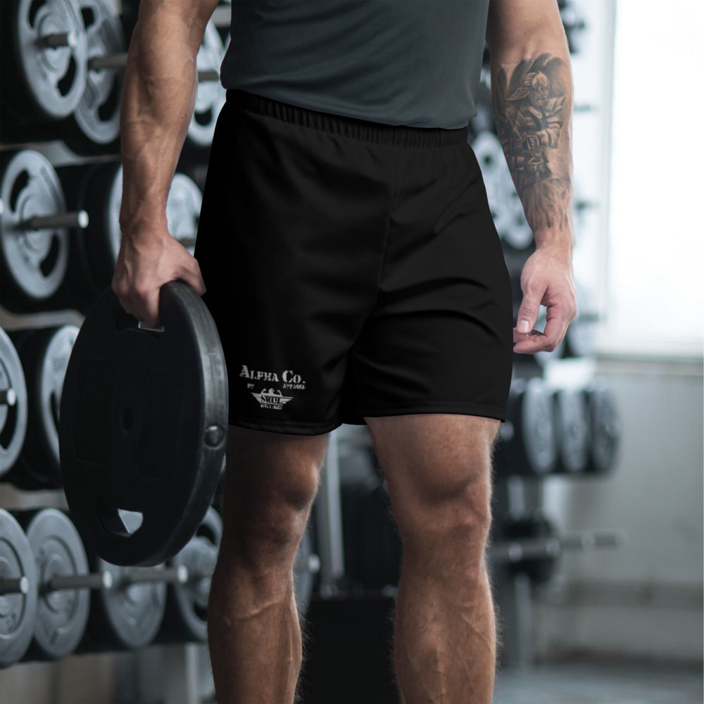 Men's Athletic/Swim Shorts | Alpha Co. Apparel | Subdued Black