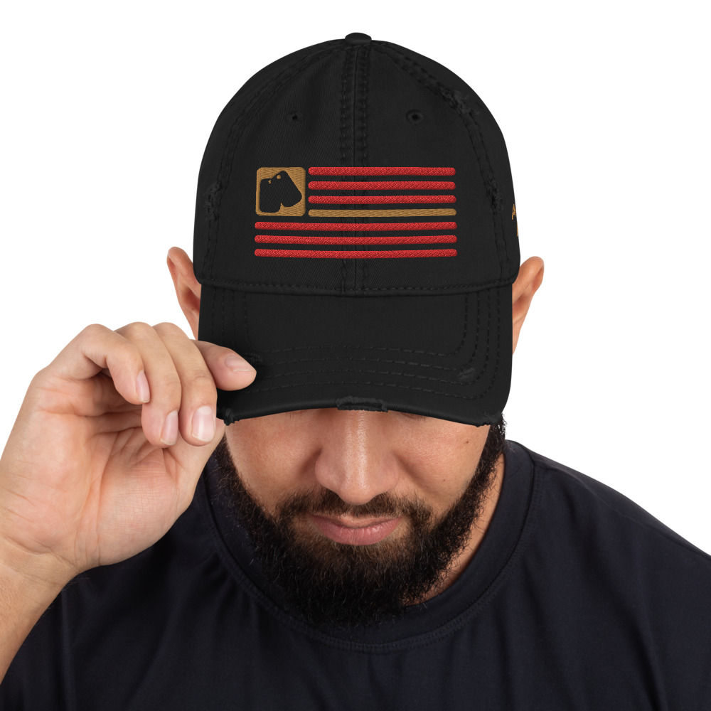 Distressed Hat | BOH Flag (Military-Marine Corps)