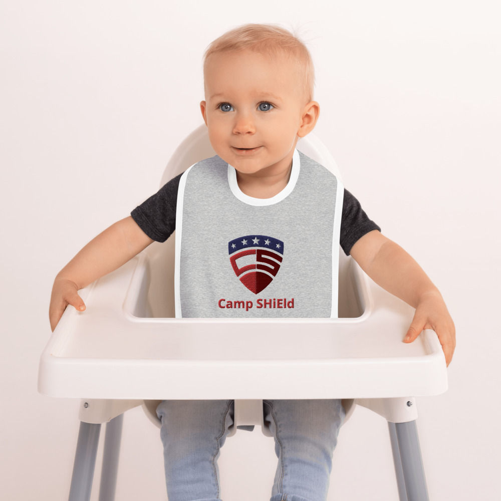 Camp SHiEld | Embroidered Baby Bib