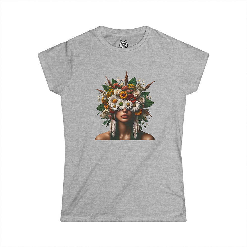 Thumbnail: 2 Flower Women's Soft Tee