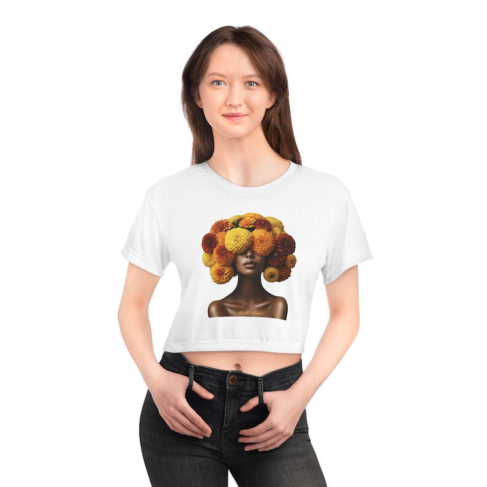 Thumbnail: 3 Flower Women's Crop Top