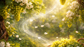 The Vines in Blossom Give off Fragrance