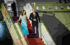 The Duke and Duchess of Cambridge arrive in Pakistan