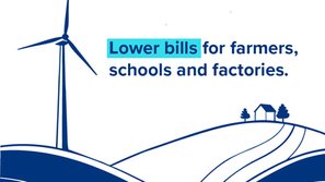 Lower Bills for Farmers, Schools and Factories