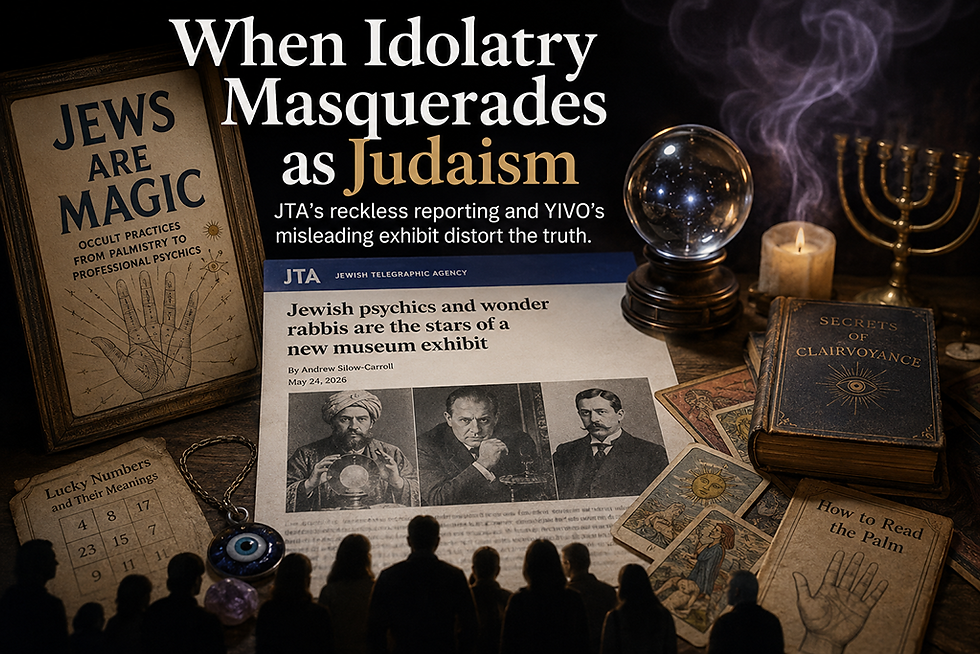 JTA’s Dangerous Reinvention of Idolatry as Judaism