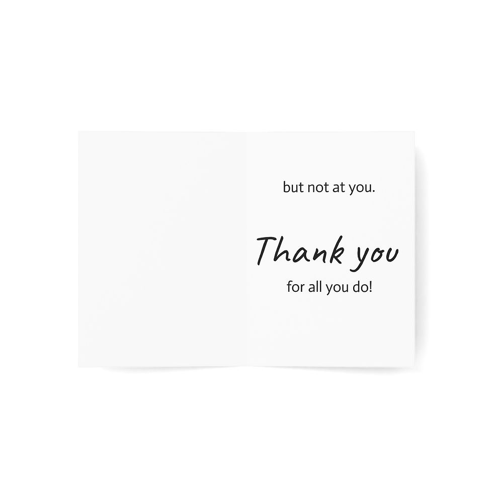 Thumbnail: We're All Mad Here...but not at you! (Thank you cards 1, 10, 30, and 50pcs)