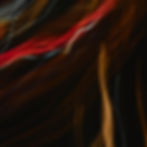 Abstract image with vibrant red, orange, and white light trails on a dark background, creating an energetic and dynamic visual effect.