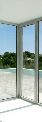 Minimalism Modern White Architecture & Interior Design in Altea Denia Javea Moraira Alicante with wood stone glass finishes and garden by EEA Esculpir el Aire