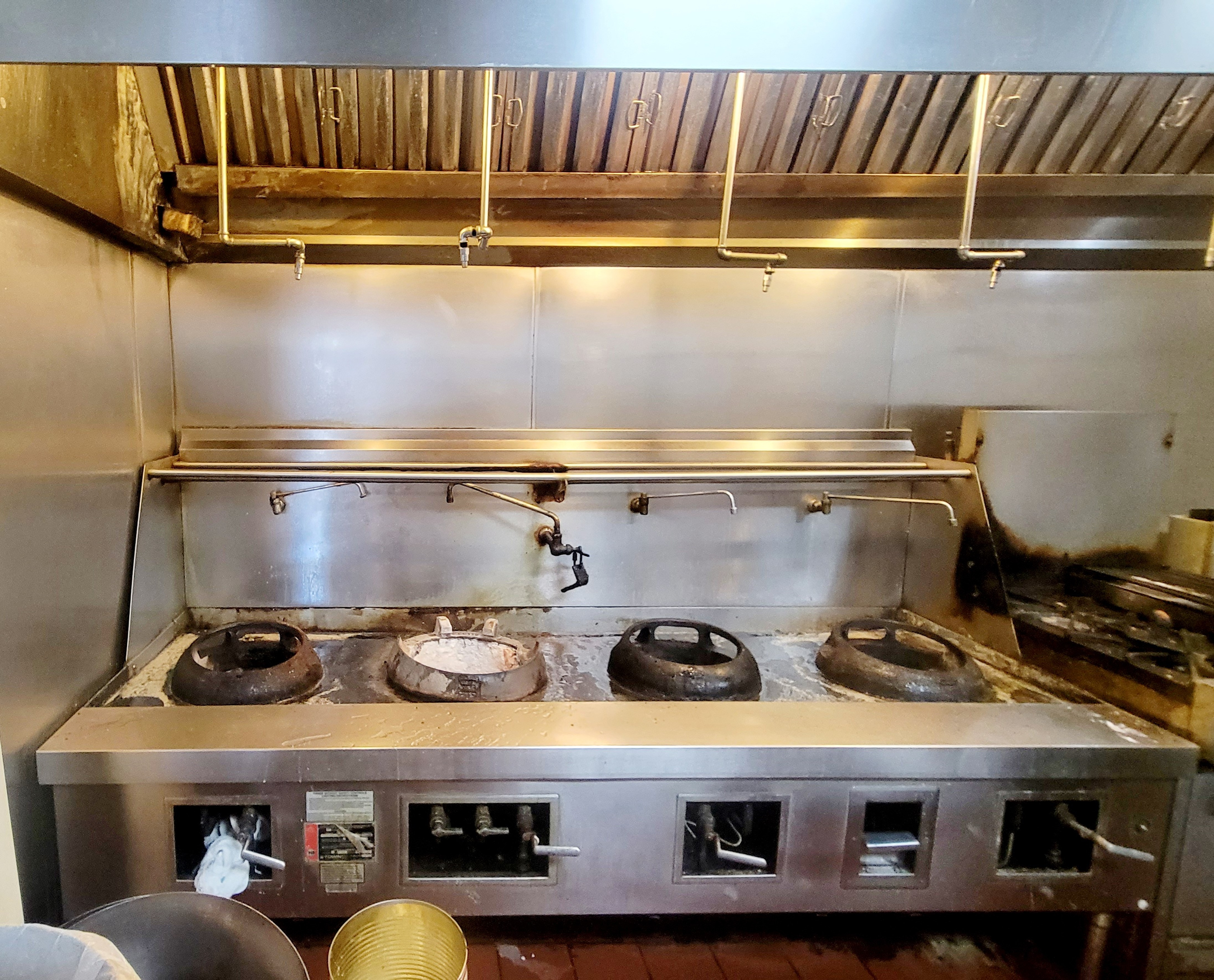 Town Commercial Galvanized Steel Gas Wok Range Gas Stove