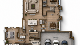 Dallas Custom Floor Plan,
Main Level Design,
Home Layout Design,
Residential Floor Plan