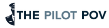 Logo, blue and back, The Pilot POV