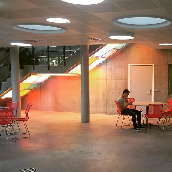 Asbjørn Hollerud at Molde school of Culture. Art consultant: Liv Dysthe Sønderland