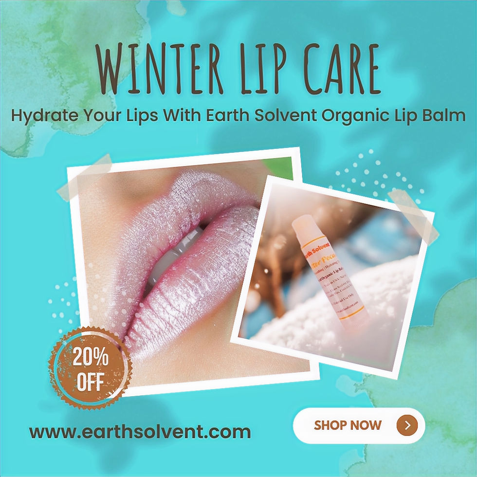 Earth Solvent Winter Skincare Organic Lip Balm