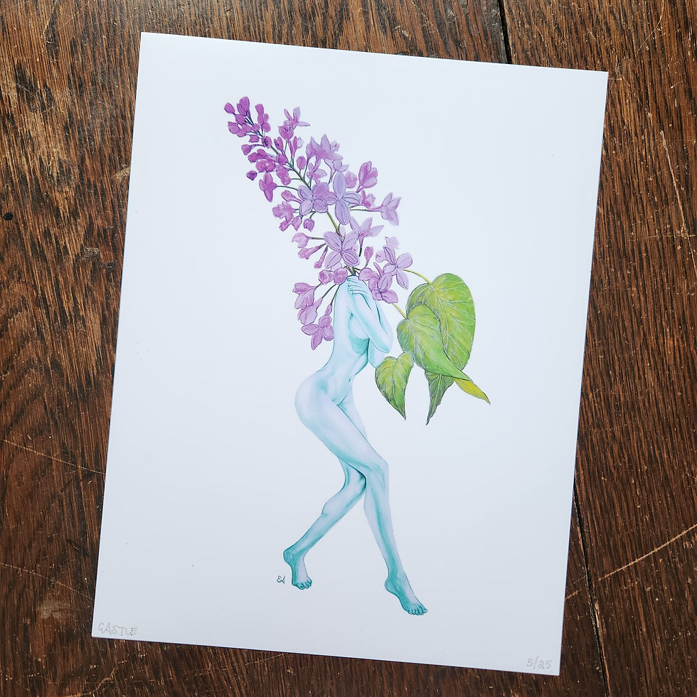 "The Lilac Nymph" 8.5" x 11" PRINT