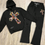 Thumbnail: 2 pc. Set Cross Print Hooded Sweatshirt And Sweatpants