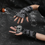 Thumbnail: 1Pair Fingerless Punk Distressed Gloves