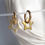 Miniature : Boucles d'oreilles acier inoxydable doré pendentifs Etoiles