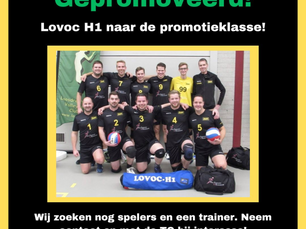 LoVoC H1 naar promotieklasse!