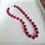 Thumbnail: Red Agate Beads with Brushed Sterling Silver Spacers & Clasp