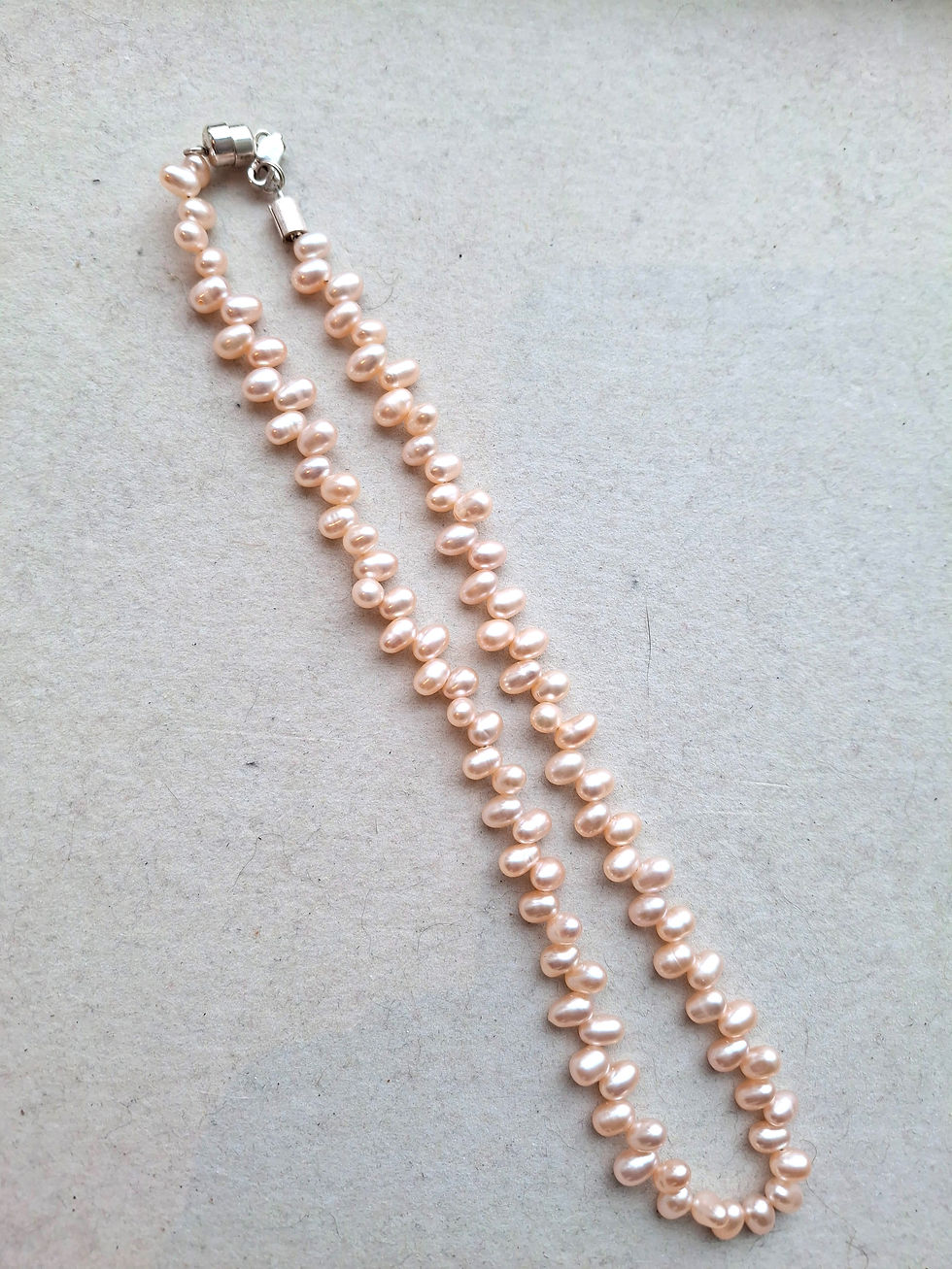 Thumbnail: Soft Pink FreshWater Pearl Drop Necklace