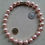Thumbnail: Large  Clear Pink Shell Pearl Strand with Silver Magnetic Clasp