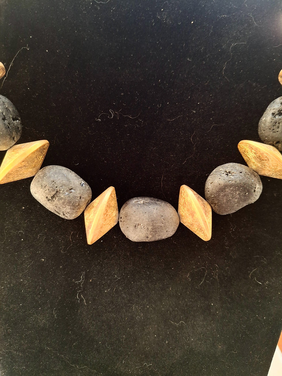 Thumbnail: Black Tourmaline Unpolished Nuggets with 22K Brushed Gold Plate