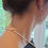 Thumbnail: White FreshWater Pearl Necklace with Gold Plated Designer Clasp