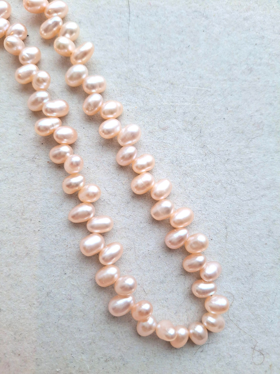 Thumbnail: Soft Pink FreshWater Pearl Drop Necklace