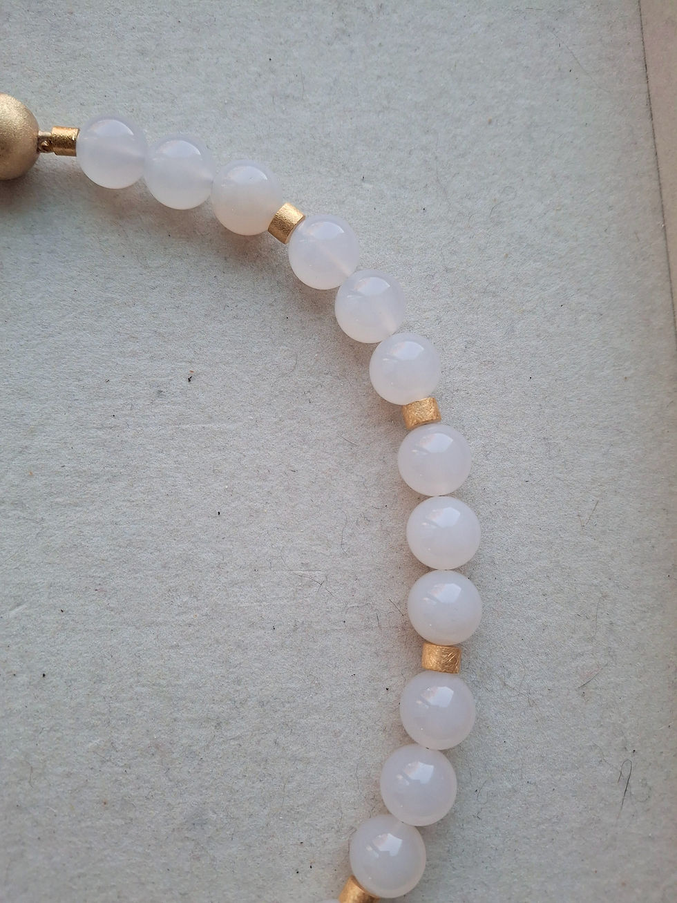 Thumbnail: Branca Onyx Beads with Gold Plated Spacers & Designer Clasp