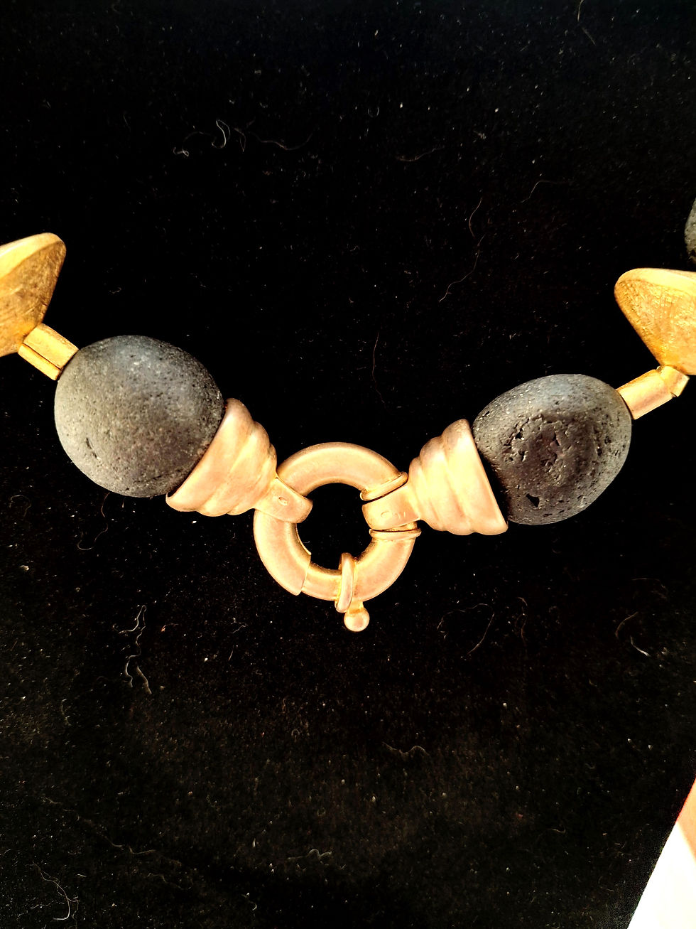 Thumbnail: Black Tourmaline Unpolished Nuggets with 22K Brushed Gold Plate