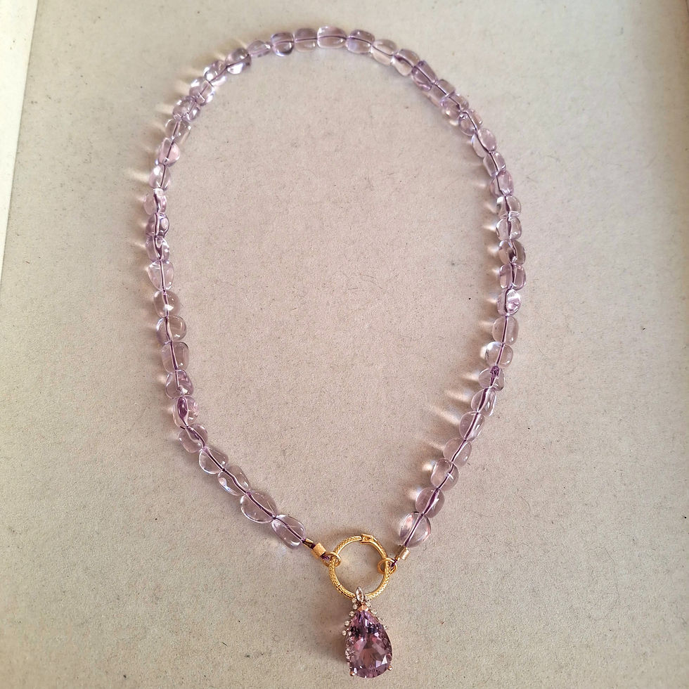 Thumbnail: Amethyst Nugget Necklace with Removable Pendant