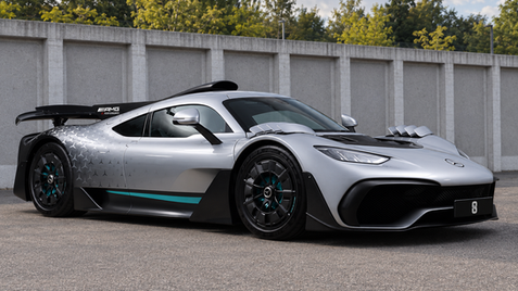 Mercedes-AMG ONE, 41 km. Indicative 10% ticket: CHF 310'937; minimum 20%: CHF 621'874. Fee included.