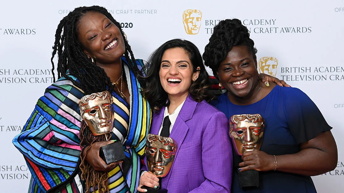 Bafta-Craft-Awards-winners-PC-Williams-Nida-Manzoor-and-Aisha-Bywaters-TOP.webp