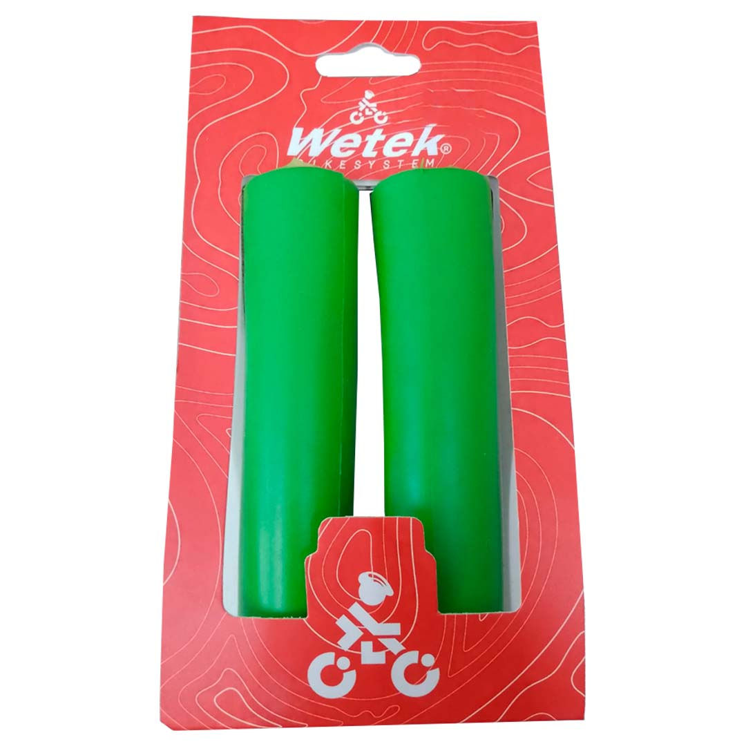 MANOPLA MTB SILICONE VERDE WETEK SKU: 274