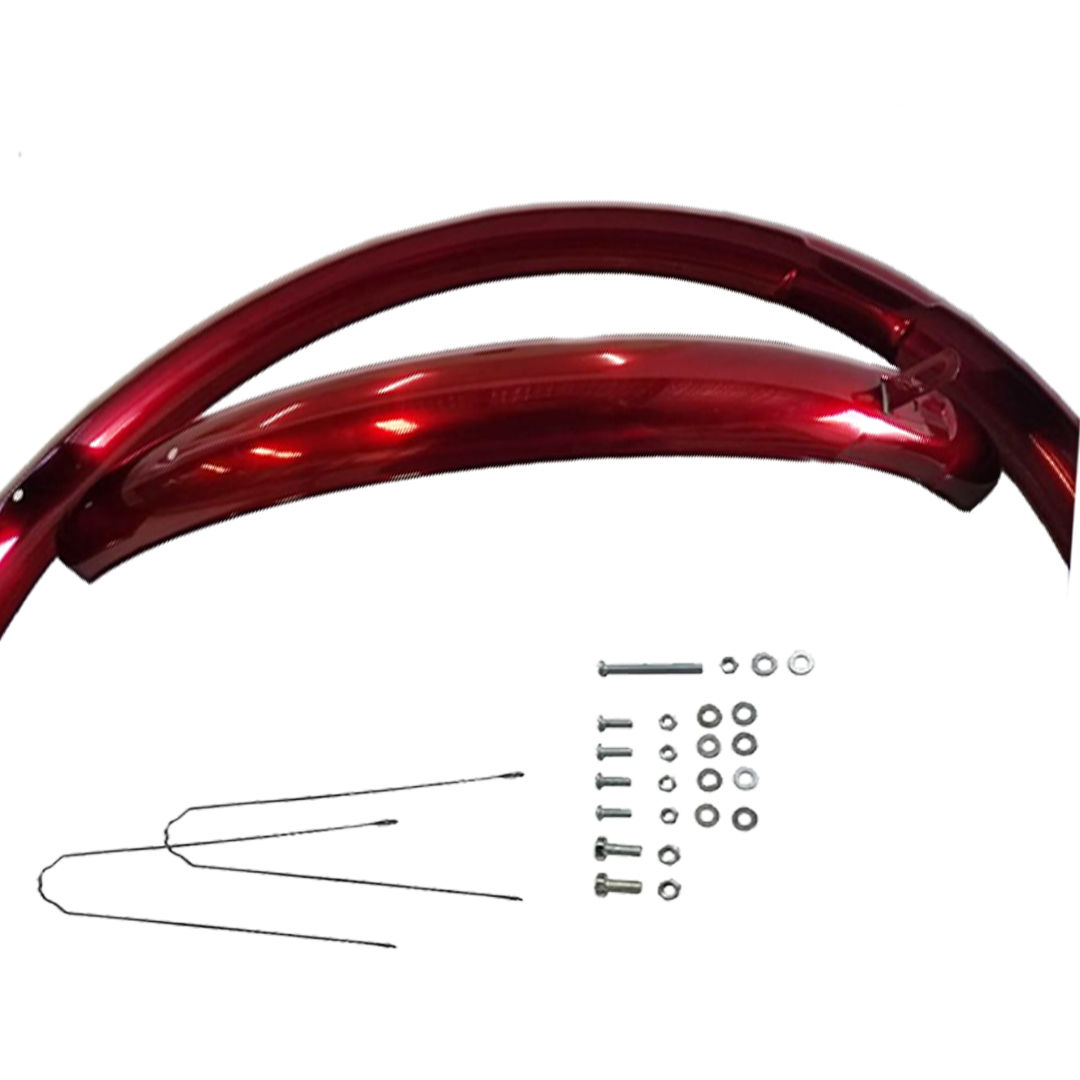 PARALAMA 26 BEACH COM HASTE VERMELHO METALICO  - D.S SKU: 839