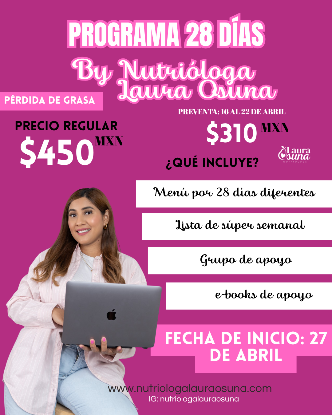 PROGRAMA 28 DÍAS 27 ABRIL