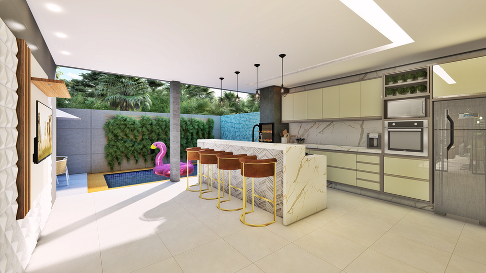 Casa de Alto Padrao - GINCO Cuiabá - Gourmet Integrado com lazer - arquiteto em cuiaba