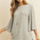 Thumbnail: Light Gray Bell Sleeve Shirt Front View