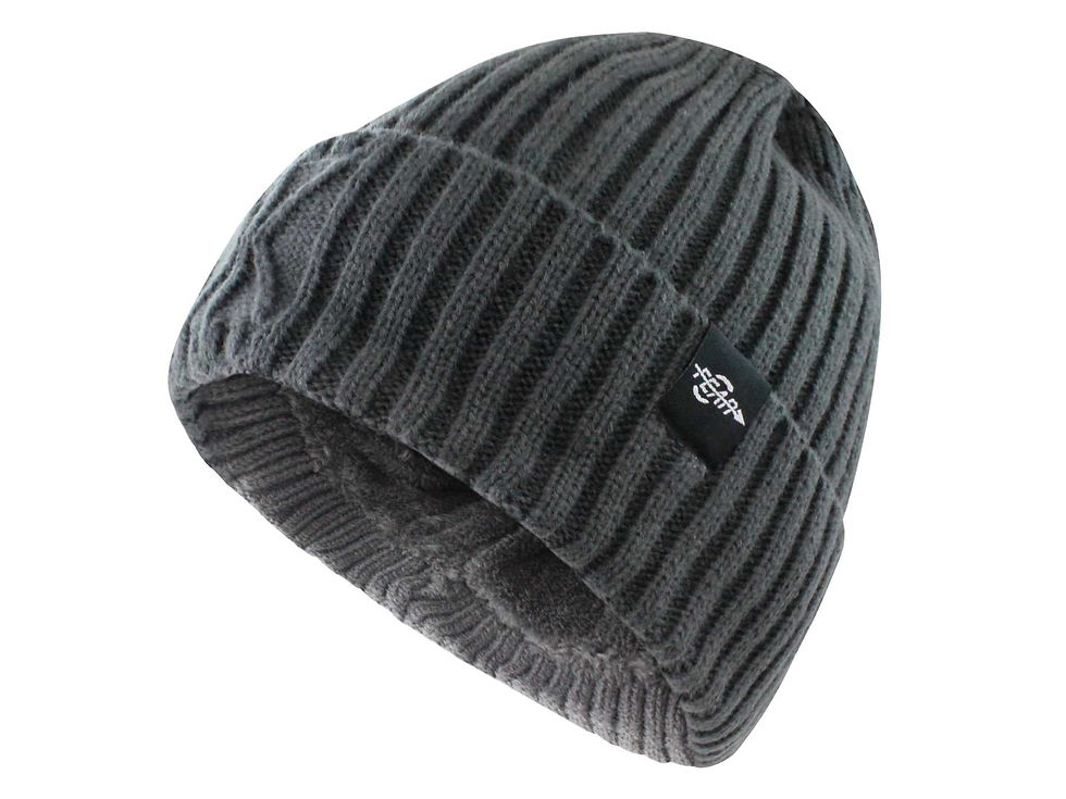 Insulated Beanie Hat Side View