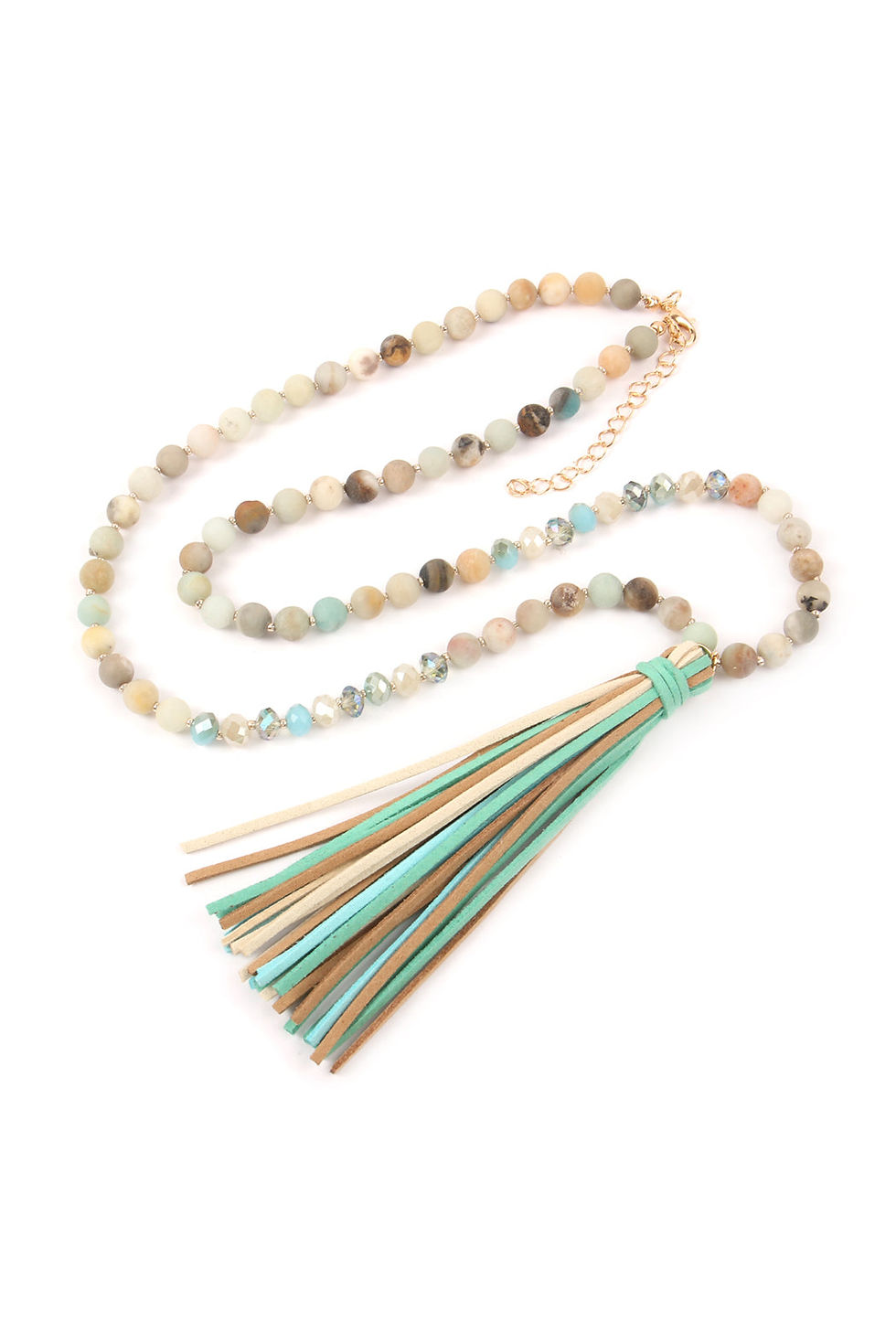 Thumbnail: Tassel Pendant Necklace Top View