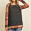 Thumbnail: Plaid Long Sleeve Top Front View